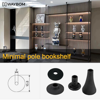 Système de rangement modulable en aluminium à hauteur réglable pour armoire au design épuré