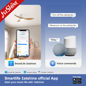 1 ventilatore da soffitto a Led stshine piccolo 36 pollici con venature del legno 3 colori per illuminazione a soffitto ventilatore da soffitto con telecomando - Product Image 6