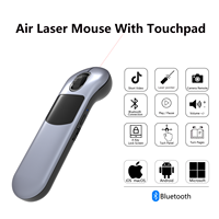 Presentador Inalámbrico con Mouse Aéreo y Puntero Láser, Control Remoto para Desplazamiento en TikTok, Compatible con iPhone, Android, Windows y Mac