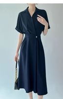Ventes chaudes, vêtements pour femmes de haute qualité, robes de bureau pour femmes, robes midi confortables pour l'été