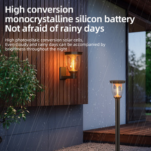 <span class=keywords><strong>Lampe</strong></span> de jardin LED Dingdian 30W, ABS, étanche, applique murale extérieure, batterie au lithium, économie d'énergie, décoration de villa, lampes de <span class=keywords><strong>colonne</strong></span> - Product Image 3
