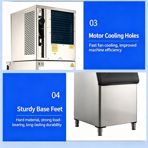 Vertical Commercial <b>Ice</b> Maker Machine Fast <b>Ice</b> Production Split <b>Ice</b> Machine for Cafe Restaurant Supermarket - Product Image 5