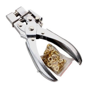 Heavy-Duty Eyelet Pliers 45 Steel <b>Leather</b> Punch <b>Tool</b> For Metal Ring And Paper Drilling - Product Image 3