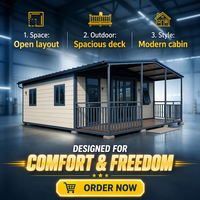 Casa Contenedor Expandible de Lujo Moderna con Doble Ala, Impermeable, Prefabricada en Fábrica, Plegable, con Porche, en Venta