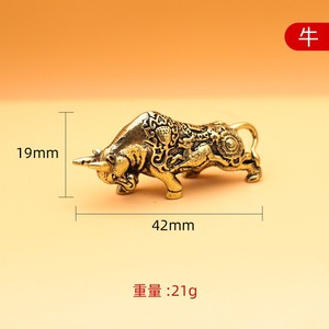 รูปปั้นสัตว์ทองเหลือง ของตกแต่ง รูปสัตว์ตามนักษัตรจีน หนู วัว เสือ กระต่าย <span class=keywords><strong>มังกร</strong></span> งู ม้า แกะ ลิง ไก่ สุนัข หมู ของตกแต่งโต๊ะทำงาน - Product Image 4