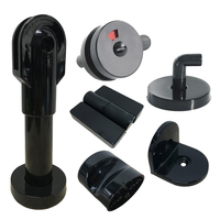 Promotion : Charnière de support de cloison de toilettes robuste en acier inoxydable 304, avec verrouillage par pied, pour usage scolaire et hôtelier