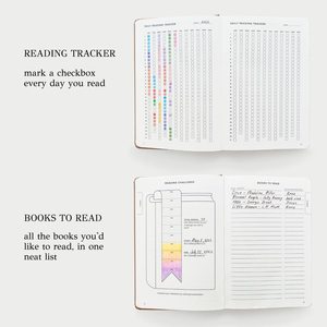 Diario de Lectura Personalizado de Fábrica, Cuaderno con Cubierta de Tela de Lino, Tapa Dura, A5, Diario de Lectura Diaria, Planificador - Product Image 4