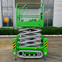 Harga Kompetitif 4m 6m 8m Self Propelled Crawler Scissor Lift Hydraulic Track Platform Crawler Scissor Lift