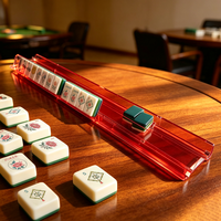 Poussoir de Mahjong en Acrylique Couleur Personnalisée avec Poussoir Magnétique Festonné, Durable, Non Toxique, Recyclable pour le Jeu de Casino