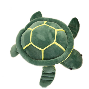 Peluche tortue marine verte et jaune fantaisie, tortue en peluche douce avec un motif de coquille élégant - Product Image 2