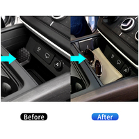 Accessoires de voiture, boîte de rangement centrale noire en ABS noir pour Land Rover Defender 90 110 2020 -2025