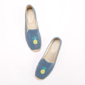 <span class=keywords><strong>Alpargatas</strong></span> de Lona de Algodón al por Mayor de Alta Calidad, Económicas, Ecológicas, Estilo Simple, Color Personalizado para Mujer - Product Image 3