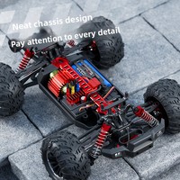 Voiture télécommandée électrique Hongwang HW8810 à l'échelle 1:16, en métal, rechargeable, avec moteur brushless Wi-Fi, haute vitesse, pour drift en extérieur, chargeur inclus