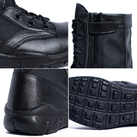 Bottes de randonnée CQB à tige haute, en microfibre Oxford, respirantes, avec doublure en mesh, semelle en caoutchouc et plastique, couleur sable