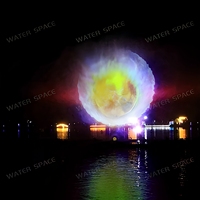 Grande Fontaine d'Extérieur Multimédia à Écran d'Eau, Équipement de Projection RGB pour Publicité Holographique 3D 4D et Films, pour Aménagement Paysager