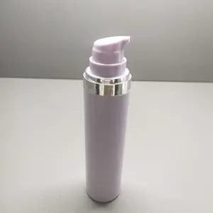 Botol pompa pengap 30ml 50ml, botol pompa pengap mewah tahan udara botol Losion plastik pompa kemasan kosmetik Ca
