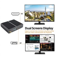 Mini PC Tour Compact Tout-en-un I7 Gaming Serveur Barebone Core 6600U Micro PC Fanless X86 Faible Consommation 12V