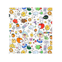Serviette pour chat pliable multifonctionnelle en polyester adhésive pour le nettoyage de la salle de bain et la coupe des ongles