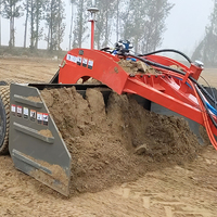 Système de nivellement laser GNSS 3D pour tracteur, lame de niveleuse hydraulique à 3 points pour le nivellement des terres agricoles