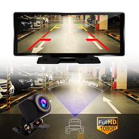 10.26 pouces 4K 3840*2160P Dash Cam Carplay & Android Auto voiture tableau de bord enregistrement vidéo WIFI ADAS boucle enregistrement téléphone APP voiture Dvr