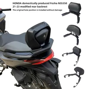 Bantalan sandaran jok belakang motor, untuk Honda FORZA NSS350 hitam