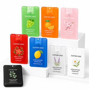 Custom 20ml Hand <b>Spray</b> Sanitizer Brume Corporelle Decontamination Portable Credit Card Size <b>Cleaner</b> Mist Bottle Promotional Gift - Product Image 1