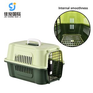Luxury Iron Outdoor Pet Travel <b>Crate</b> Cat Carriers Pet Air <b>Box</b> ButtonBig Size Dog Cat Pet Carriers Comfortable Breathable Space - Product Image 1