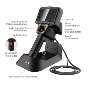 Cámara de Video Boroscópica Articulada de 4 Vías HD de 1.5m, Herramienta de Doble Modo de Uso Manual y de Escritorio con Pantalla de 5 Pulgadas para Mantenimiento Industrial - Product Image 2