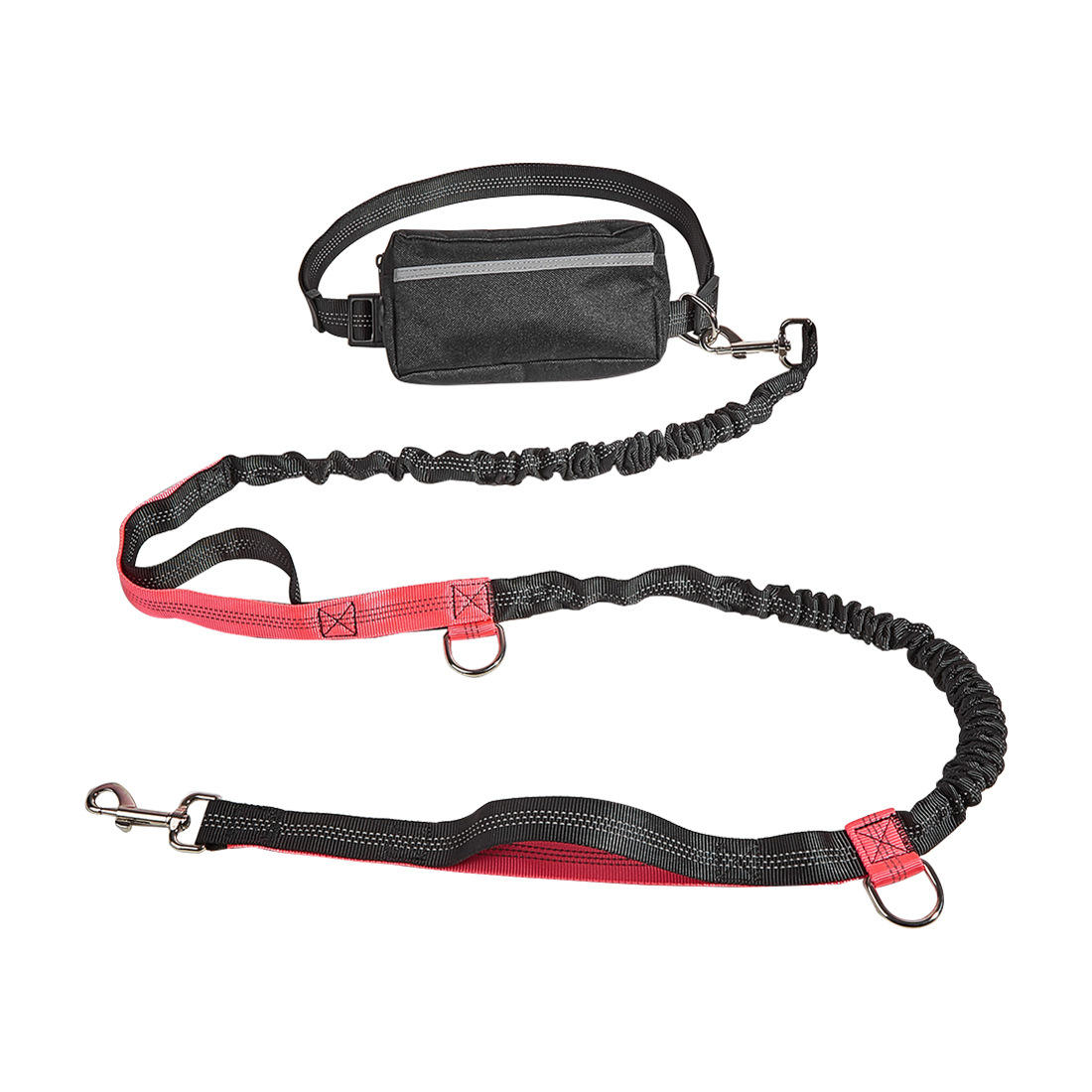 Hands Free Dual Padded Handles Dog Leash Reflective Adjustable