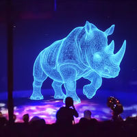 Nouveau produit Écran de projection en maille holographique avec le meilleur projecteur holographique 3D en gaze