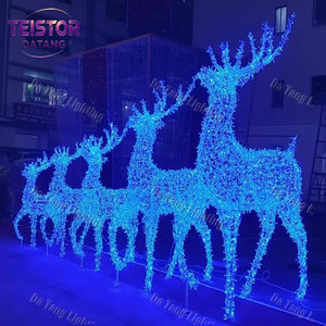 Luz Decorativa Navideña con Motivo de Ciervo para Exteriores IP65 con Estructura Metálica para Decoración Festiva en la Calle y Paisajes de Temporada - Product Image 4