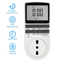 Enchufe Inteligente con Temporizador Digital Electrónico, Pantalla LCD, Programable con Ciclo de 7 Días para Uso en la Cocina, CE/ROHS