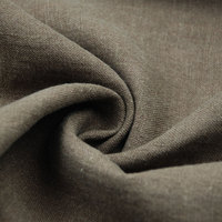 Tissu uni teint naturel épais 305 g/m² en lin pur 100 % lourd pour confection de pantalons et de costumes