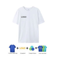 T-shirt Homme 100% Coton, Col Rond, Coupe Slim, Tissé, Impression par Transfert Thermique, Grammage Lourd, Vierge, Nouvelle Mode, Vente en Gros