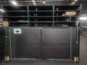 Panneau de clôture extérieur Huake en acier galvanisé durable de style européen de 6 pieds de haut avec installation vidéo pour le bétail et l'agriculture - Product Image 6