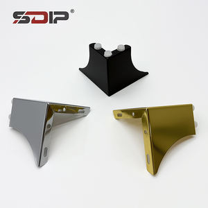 <span class=keywords><strong>L</strong></span>-şekilli 2-in-1 altın, gümüş, siyah Metal mobilya bacaklar, kanepe bacakları, dolap ayakları - Product Image 4