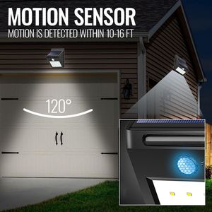 ไฟรักษาความปลอดภัยกลางแจ้งพลังงานแสงอาทิตย์ไร้สาย 10 LED ยี่ห้อ DB พร้อมเซ็นเซอร์ตรวจจับความเคลื่อนไหว คุณสมบัติสมาร์ทโฮม - Product Image 6