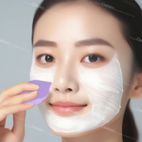 Masque de maquillage en silicone souple multifonctionnel de haute qualité Application lisse fond de teint liquide pinceau cosmétique pour les femmes