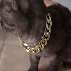 Cool <strong>Dog</strong> <strong>Collar</strong> Necklace for <strong>Pitbull</strong> Bulldog Gold Silver Plastic Necklace <strong>Dog</strong> Jewelry Fashion Pet Supplies - Product Image 2