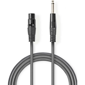 Câble XLR Mono XLR 3p (F) vers 6,35 mm mâle 10,0 m gris foncé - Product Image 1