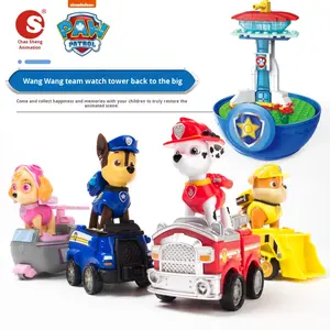 Coche de Juguete con Mecanismo de Retroceso de la Escena de la Torre de Vigilancia de Frozen <span class=keywords><strong>y</strong></span> Pa Pal, Ideal para Gashapon, Bloques de Construcción Educativos para Niños - Product Image 1