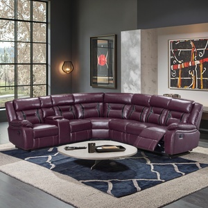 <span class=keywords><strong>CY</strong></span> muebles de sala de estar Color personalizado eléctrico de lujo seccional ajustable cuero reclinable esquina sofá silla conjunto - Product Image 6