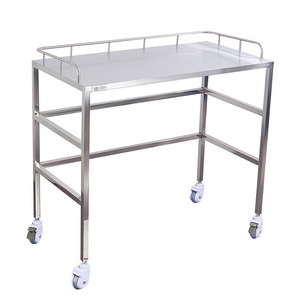 Kang Key Stainless Steel Surgical Instrument Cart 200cm 2 Layers With Brake Wheels For Nursing Operations - Product Image 2
