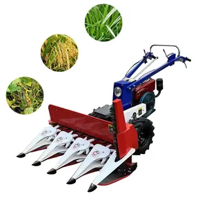 Reaper Harvesting Machine Self Propelled Reaper Rice Wheat Corn Maize Cutting Machine Row Distance 4 Wheel Reaper