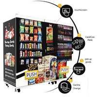 Distributeur automatique de boissons et d'aliments avec écran tactile en libre-service