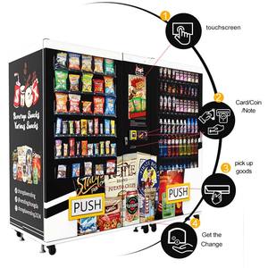 セルフサービス自動タッチスクリーンエレベーター付き食品・飲料自動販売機 - Product Image 2