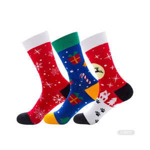 Calcetines navideños borrosos para regalo de adulto con logotipo <span class=keywords><strong>personalizado</strong></span> al por mayor, calcetines navideños para mujer, calcetines navideños para mujer, venta al por mayor de 2017 - Product Image 1