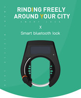 Verrouillage antivol personnel Bluetooth pour vélo avec code QR intelligent de contrôle du serveur d'application personnalisé, données en temps réel, pour la location de vélos