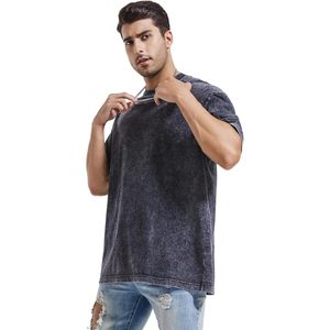 Men's Oversized Cotton T-Shirt <b>Set</b> 3 Pack Vintage Loose Fit Short Sleeve Casual Tee Breathable <b>Knitted</b> Fabric - Product Image 3