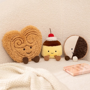 Serie de postres de té de la tarde juguetes de <span class=keywords><strong>peluche</strong></span> postre simulado pudín y galletas juguetes de <span class=keywords><strong>peluche</strong></span> accesorios de juego - Product Image 2